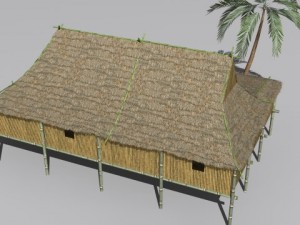 vietnam hut 3Dモデル