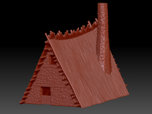 Gaul village houses vol 1 Model 3D