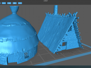 Gaul village houses vol 1 Model 3D