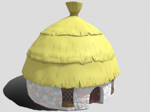 Gaul village houses vol 1 Model 3D