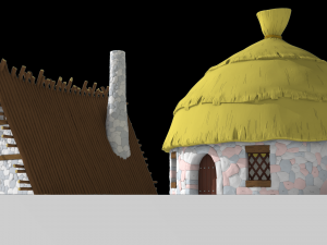 Gaul village houses vol 1 Model 3D