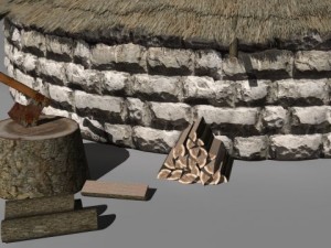 viking hut Model 3D