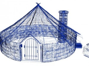 viking hut Model 3D