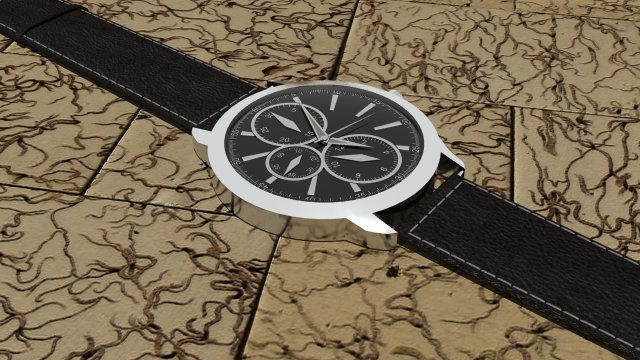 wrist watch Modelo 3D .c4d .max .obj .3ds .fbx .stl .blend 