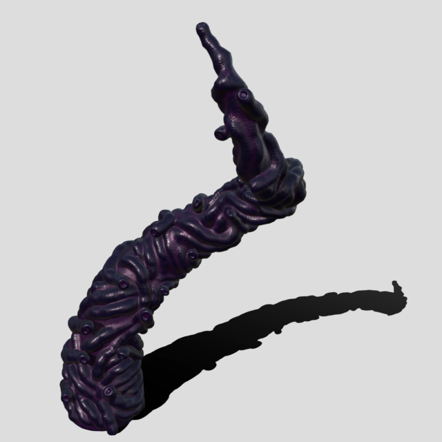 Monster tentacle 3D Model .c4d .max .obj .3ds .fbx .stl .blend 
