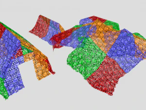 Camouflage netting 3D Model