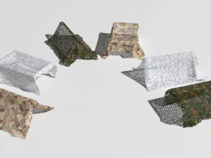 Camouflage netting 3D Model