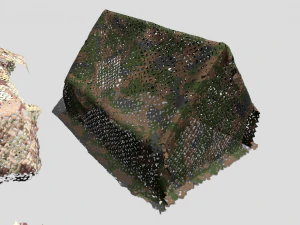 Camouflage netting 3D Model
