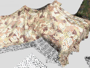 Camouflage netting 3D Model
