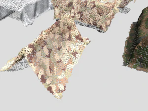 Camouflage netting 3D Model