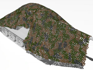 Camouflage netting 3D Model