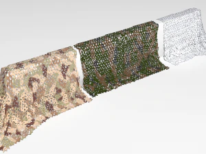 Camouflage netting 3D Model