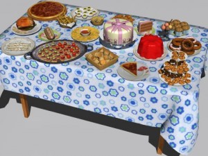 food collection Modelo 3D