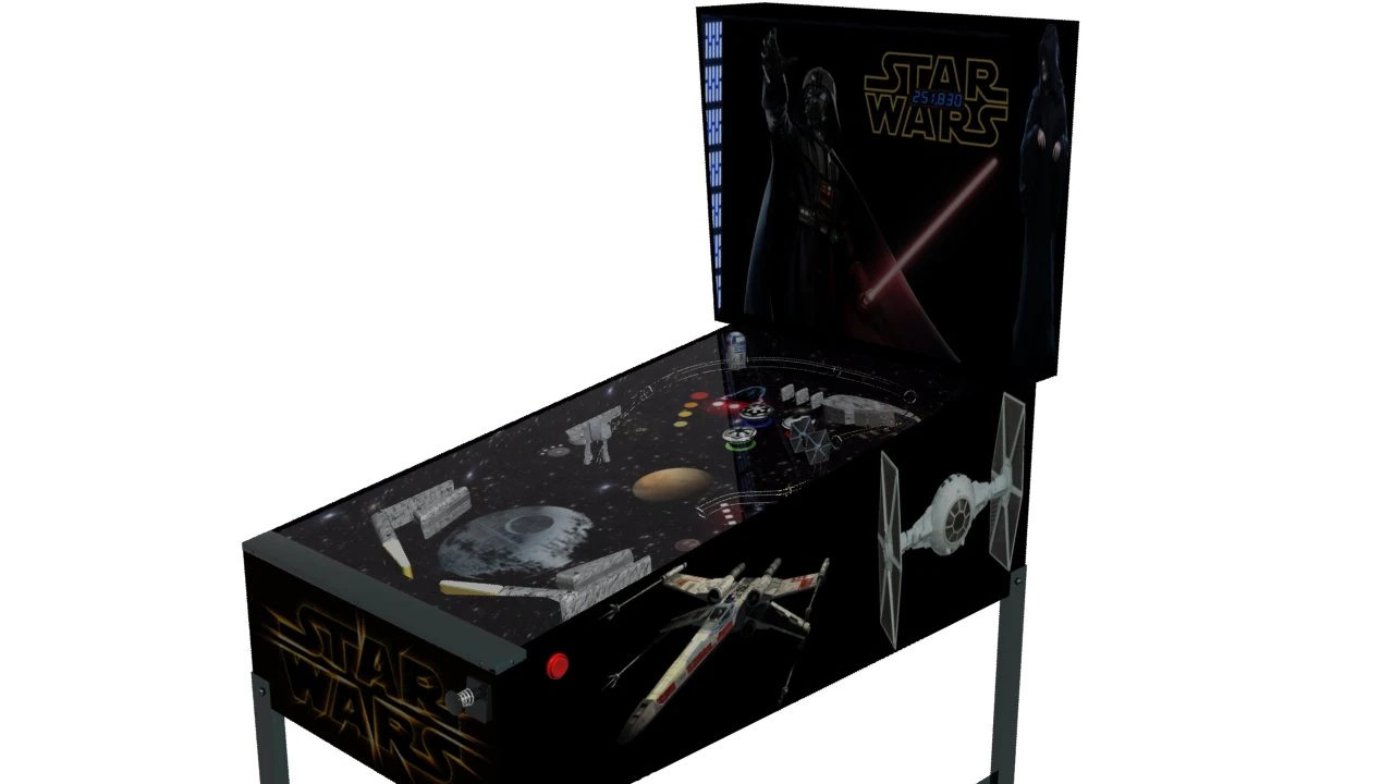 pinball 3D Model .c4d .max .obj .3ds .fbx .stl .blend 