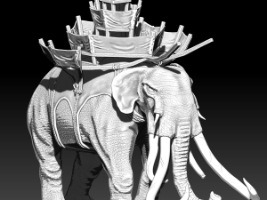 War Elephants Model 3D