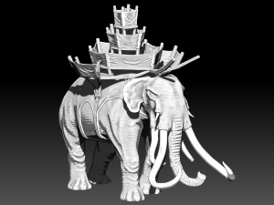 War Elephants Modèle 3D