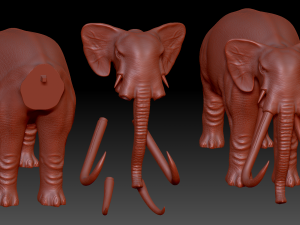 War Elephants Modèle 3D
