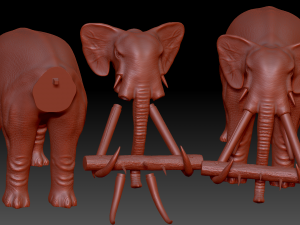 War Elephants Modèle 3D