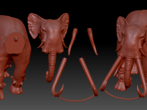 War Elephants Modèle 3D