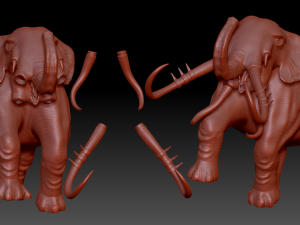 War Elephants Modèle 3D