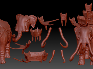 War Elephants Modèle 3D