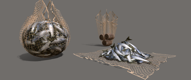 Fishing net 3D Model in Miscellaneous 3DExport