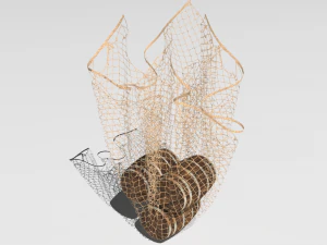Rede de pesca Modelo 3D