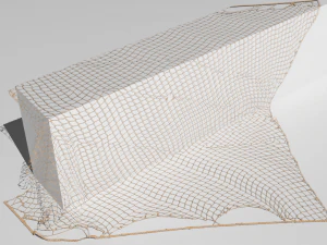 Rede de pesca Modelo 3D