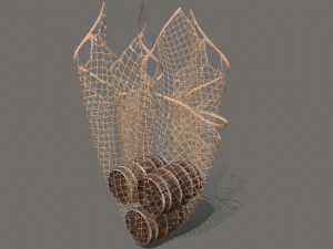 Rede de pesca Modelo 3D