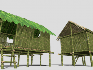 Jungle hut 3Dモデル