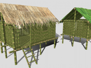 Jungle hut 3Dモデル