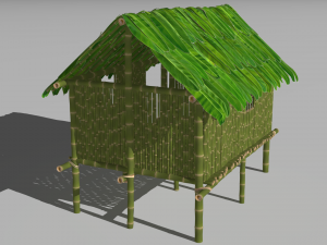 Jungle hut 3Dモデル