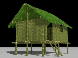 Jungle hut 3Dモデル