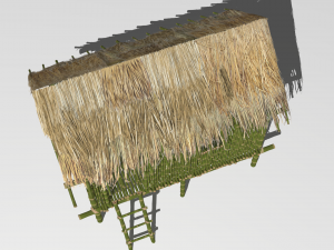 Jungle hut 3Dモデル