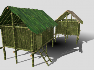 Jungle hut 3Dモデル