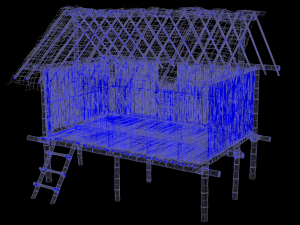 Jungle hut 3Dモデル