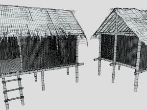 Jungle hut 3Dモデル