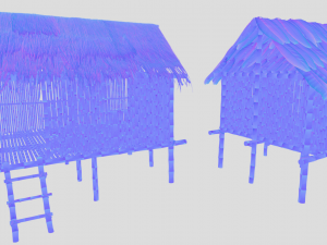 Jungle hut 3Dモデル
