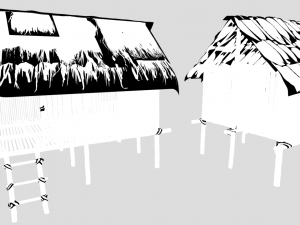 Jungle hut 3Dモデル