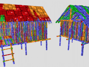 Jungle hut 3Dモデル