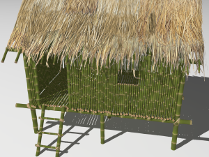 Jungle hut 3Dモデル