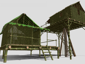 Jungle tree house 3D Model