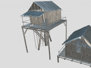 Jungle tree house 3D Model