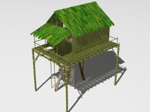Jungle tree house 3D Model