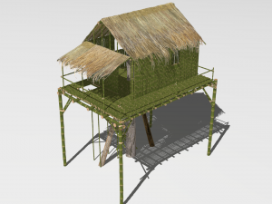 Jungle tree house 3D Model