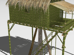 Jungle tree house 3D Model