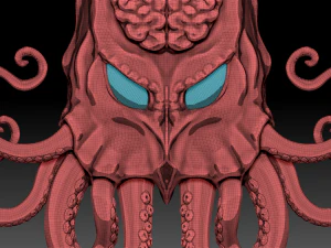 Cthulhu door knocker 3D Model