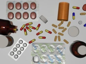 p&iacute;lulas e drogas Modelo 3D