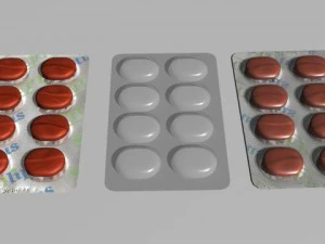 p&iacute;lulas e drogas Modelo 3D