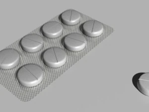 p&iacute;lulas e drogas Modelo 3D